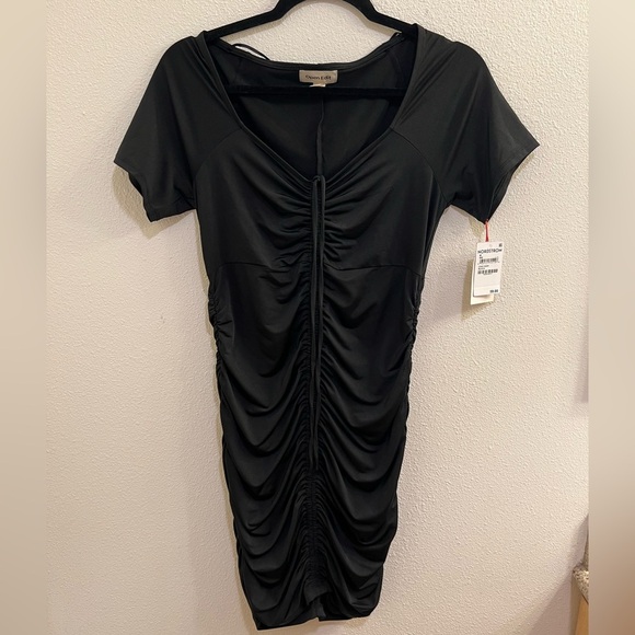 Open Edit. Ruched T-Shirt Dress - Picture 2 of 5